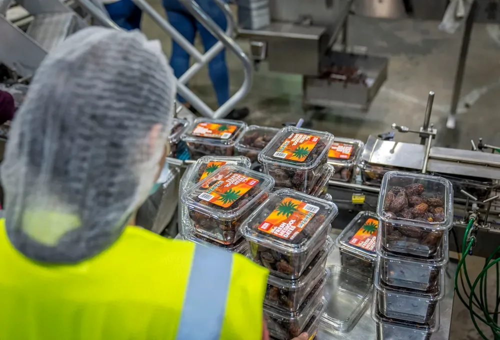 Production-line scene for pouches, sachets & form-fill-seal